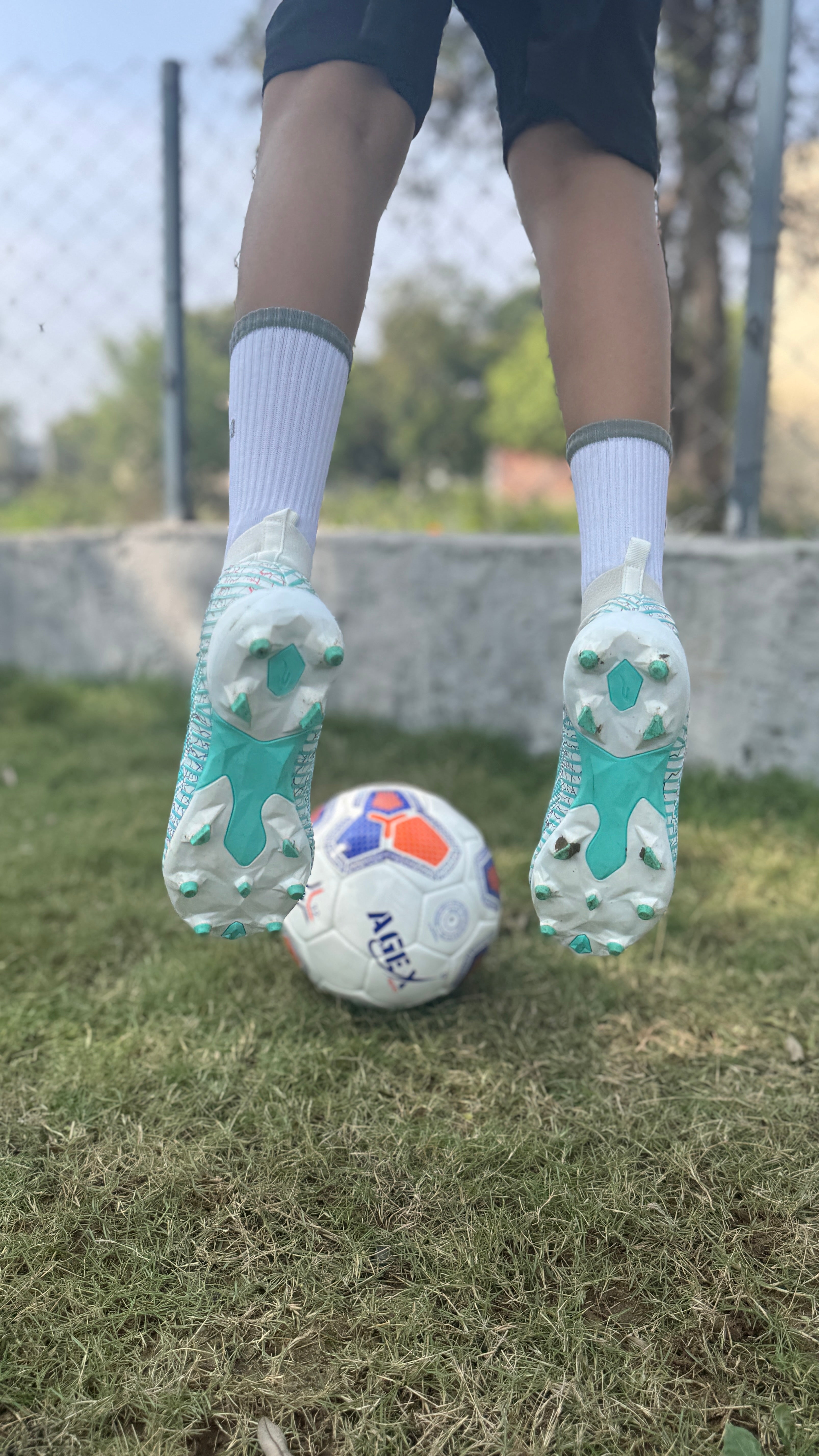 Finapi Football Shoes Future White Sea Green