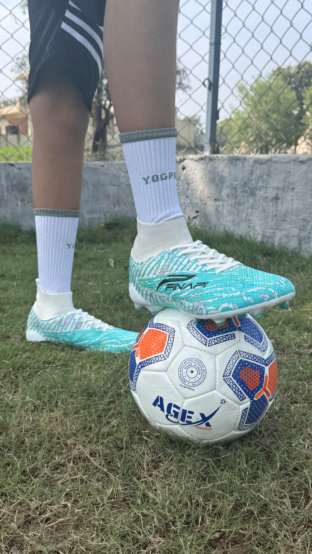Finapi Football Shoes Future White Sea Green
