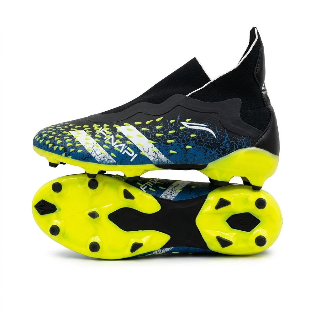 Finapi Football Shoes PREDATOR BLACK NEON