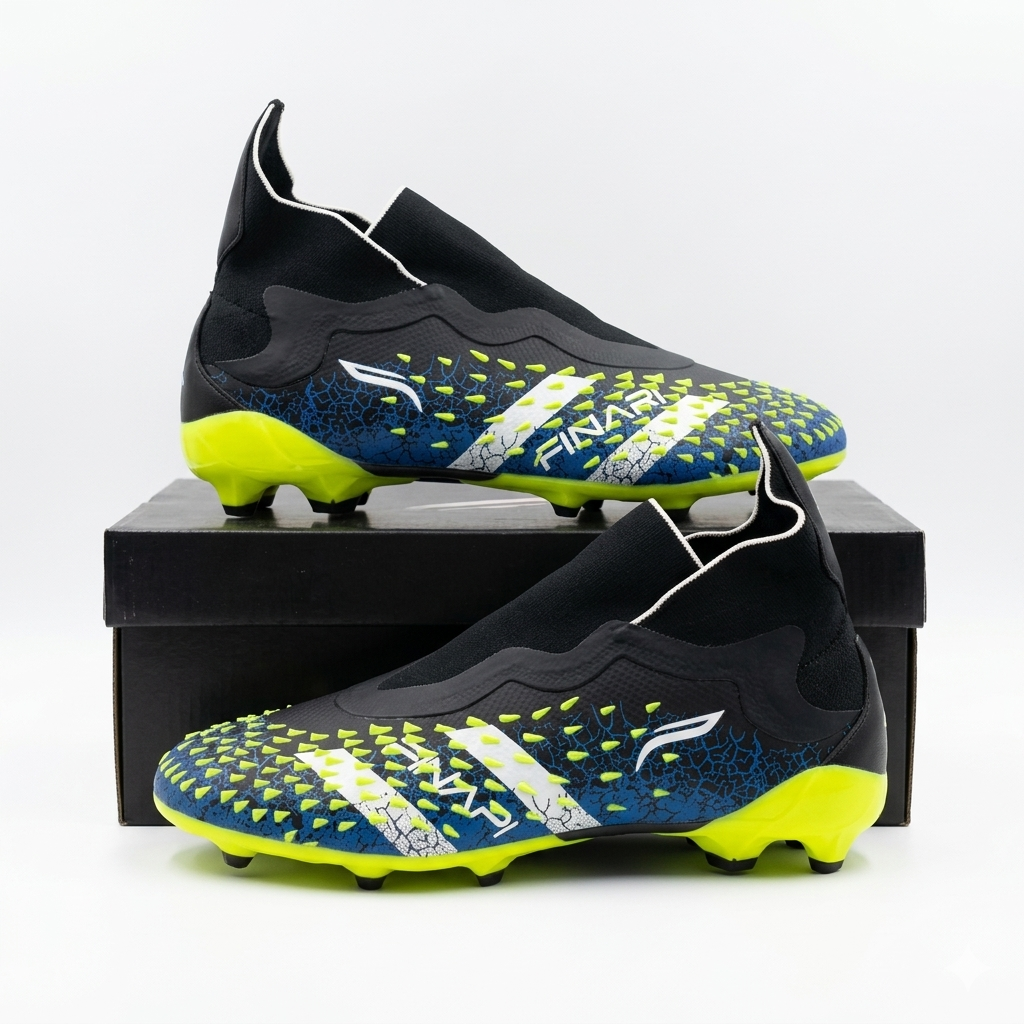 Finapi Football Shoes PREDATOR BLACK NEON