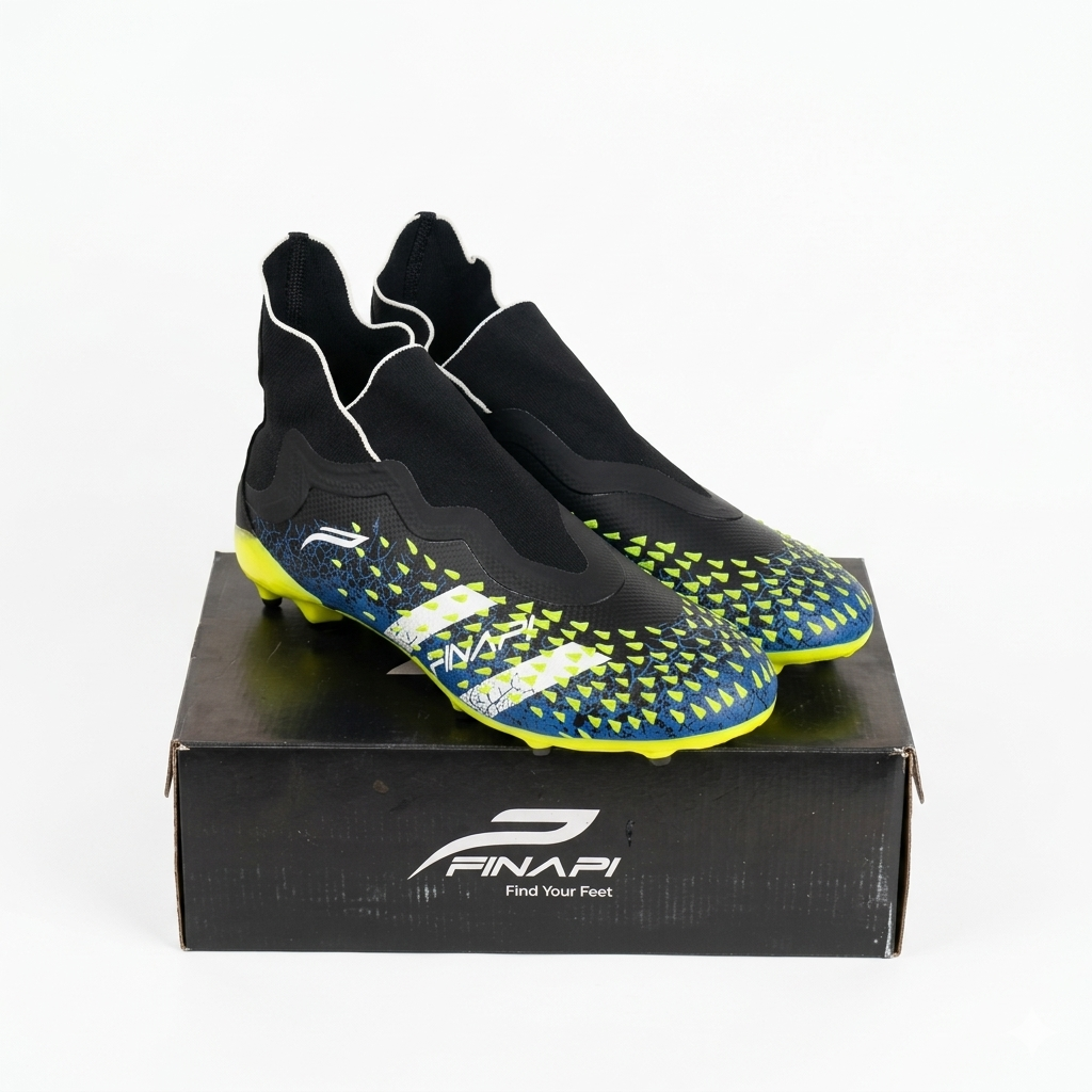 Finapi Football Shoes PREDATOR BLACK NEON