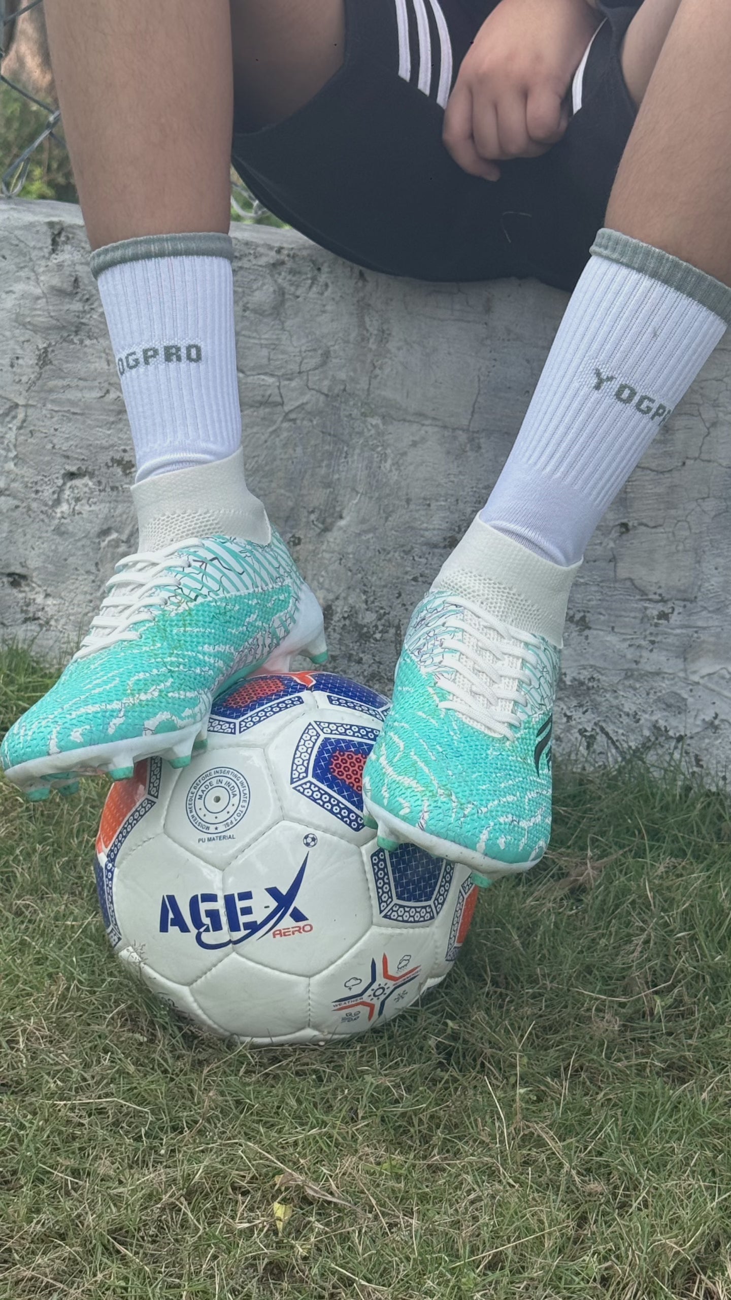 Finapi Football Shoes Future White Sea Green